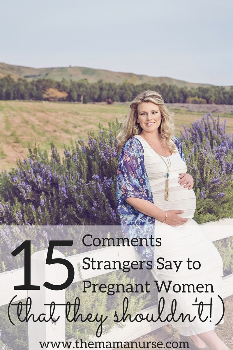 陌生人对孕妇说的15句话